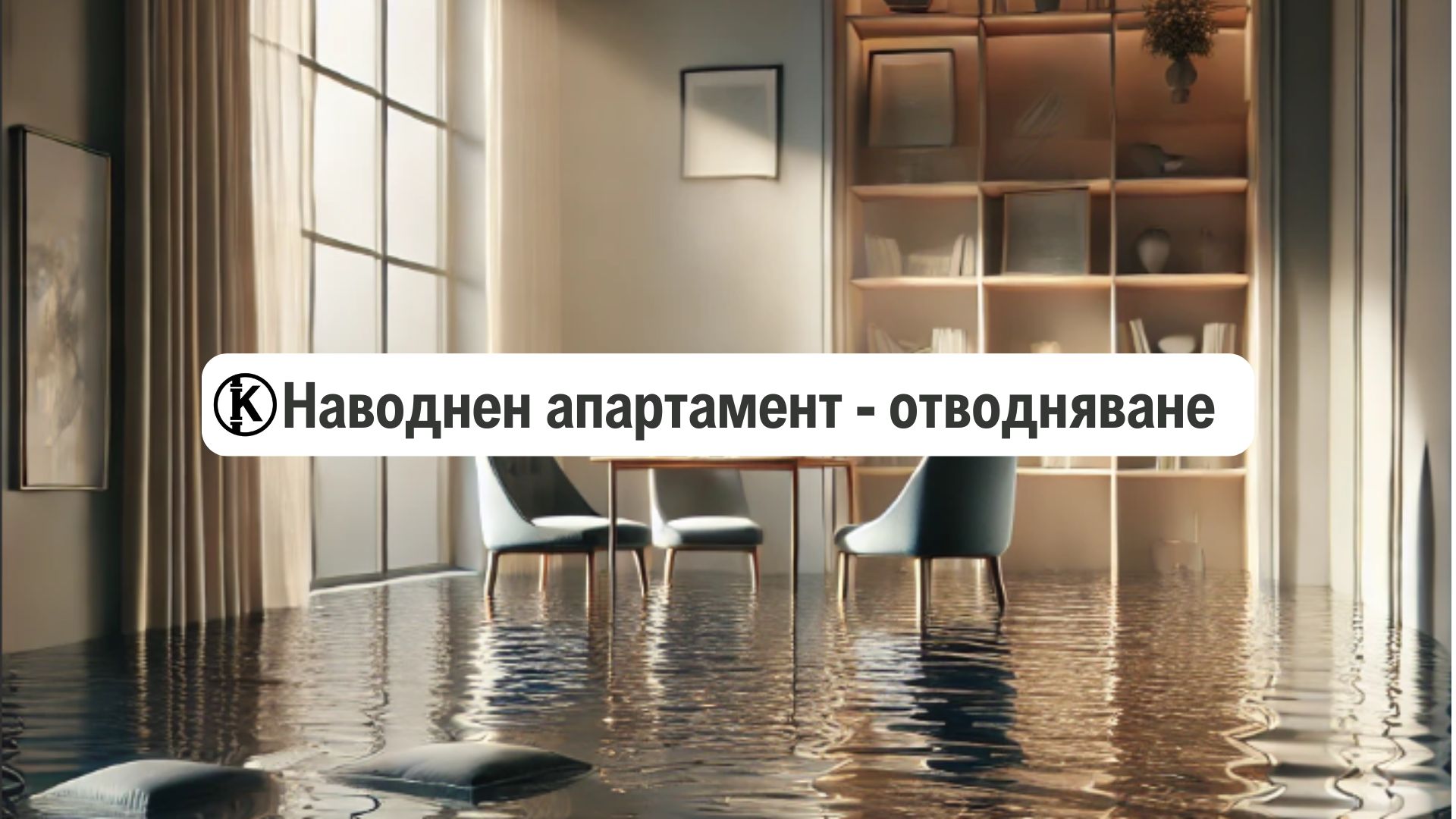 как се отводнява наводнен апартамент