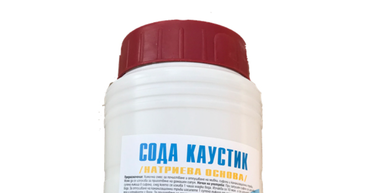 отпушване на канал със сода каустик