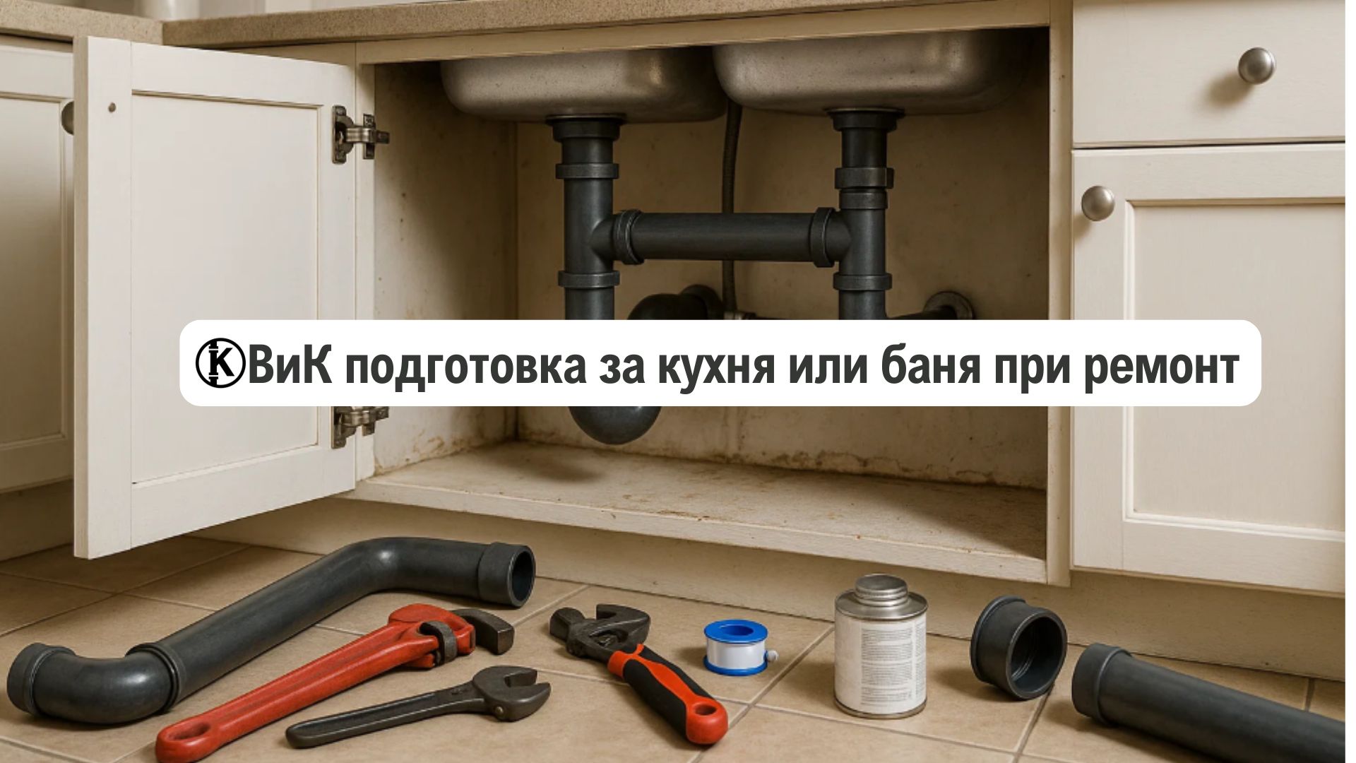 ВиК подготовка за кухня или баня при ремонт