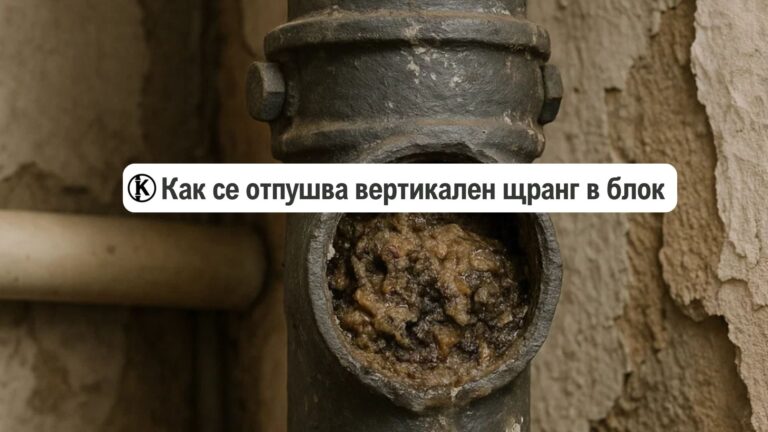 как се отпушва вертикален щранг