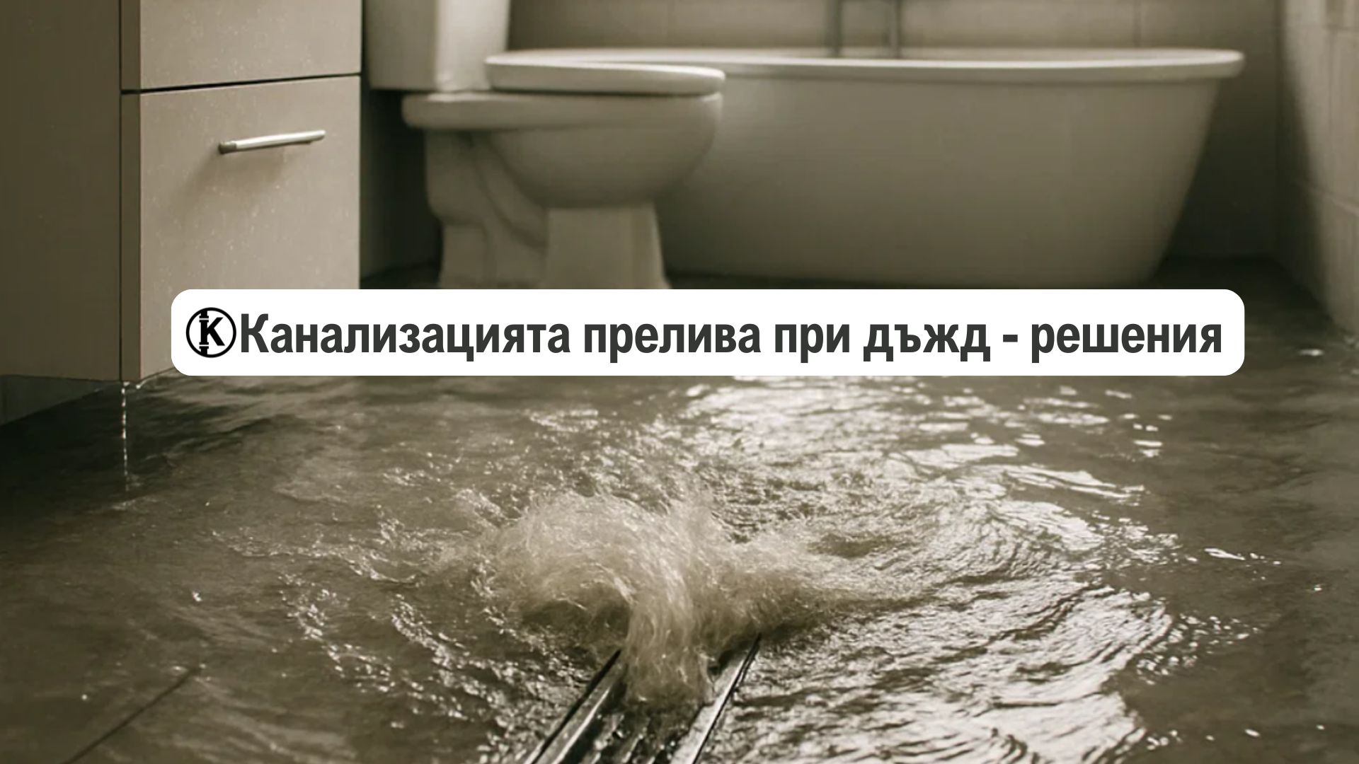 Канализацията прелива при дъжд – причини и решения