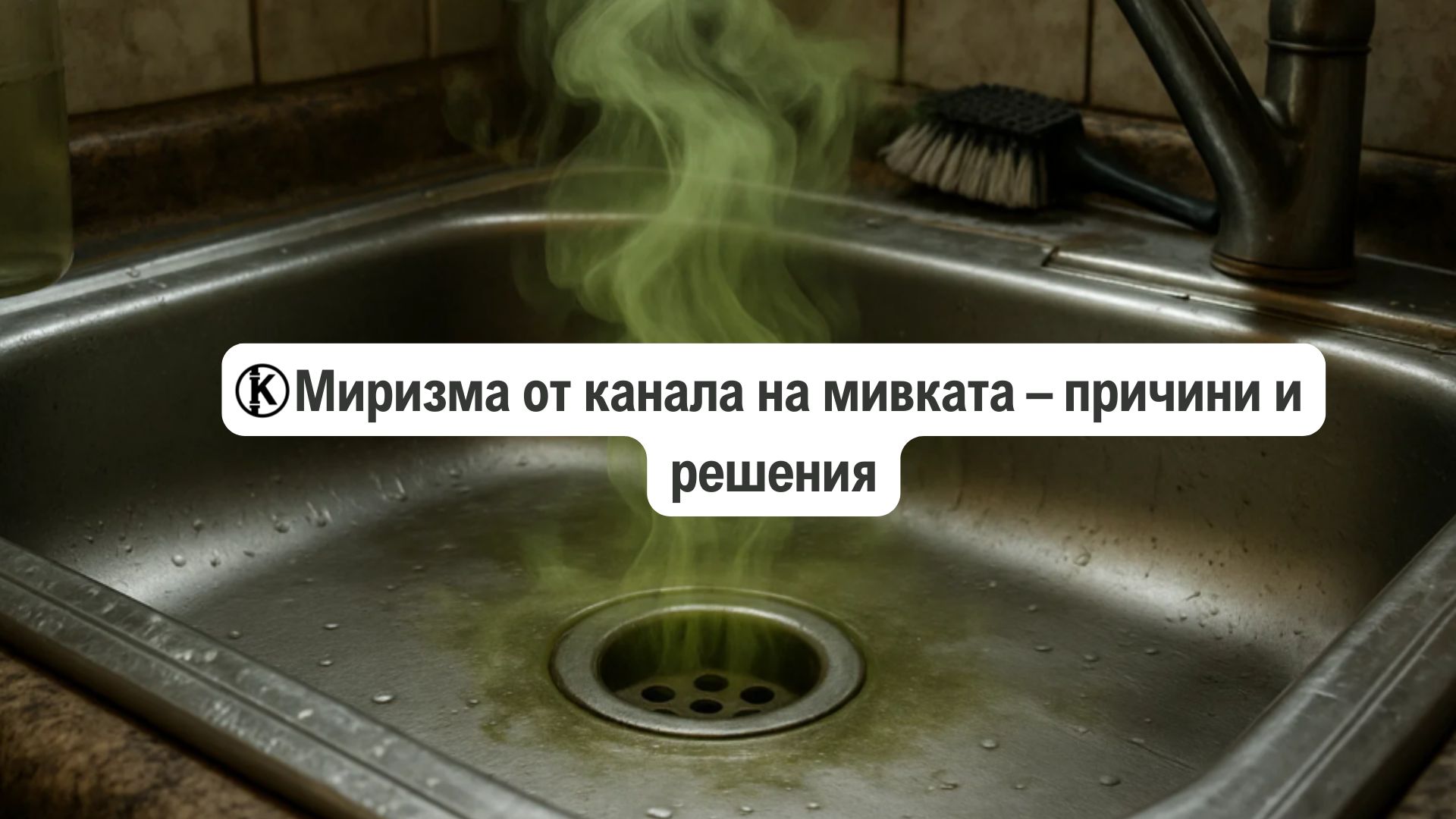 Миризма от канала на мивката – причини и решения