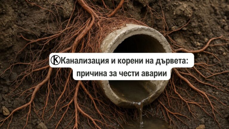 Канализация и корени на дървета: причина за чести аварии