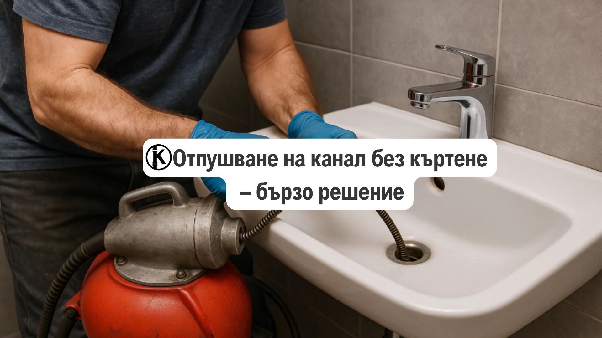Отпушване на канал без къртене – бързо решение