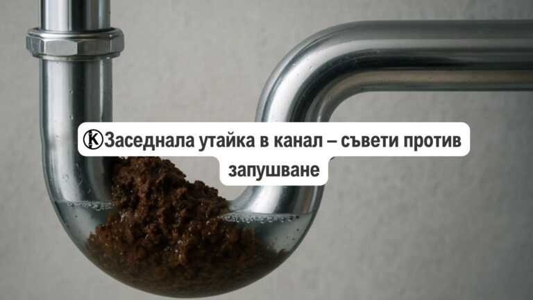 заседнала утайка в канал съвети против запушване