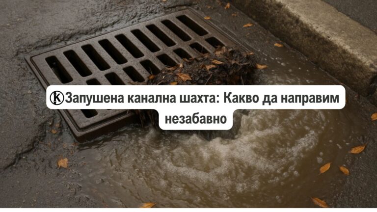 запушена канална шахта какво да правим