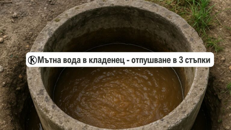 мътна вода в кладенец отпушване