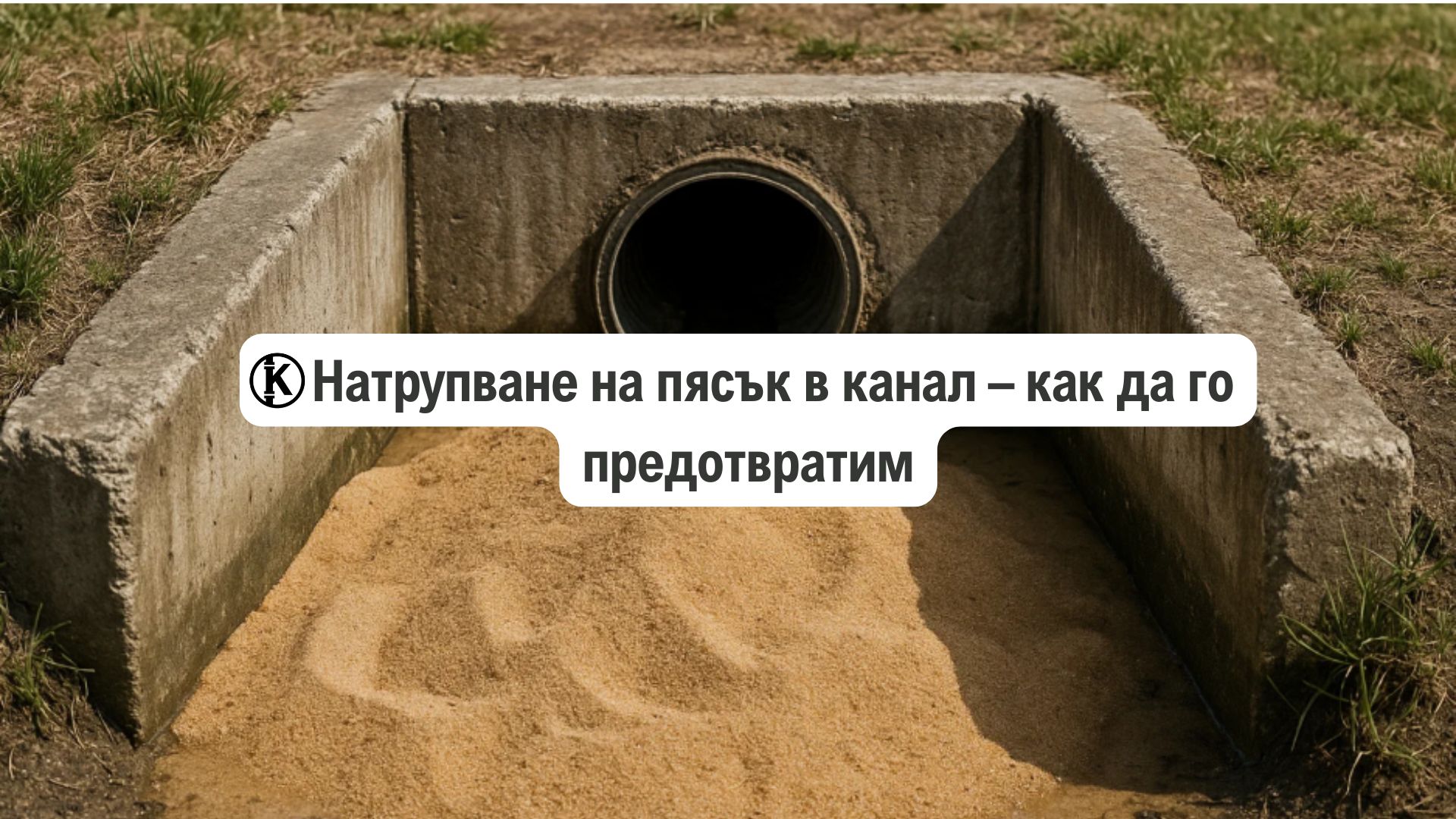 Натрупване на пясък в канал – как да го предотвратим