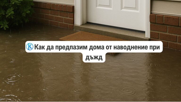 как да предпазим дома при наводнение при дъжд