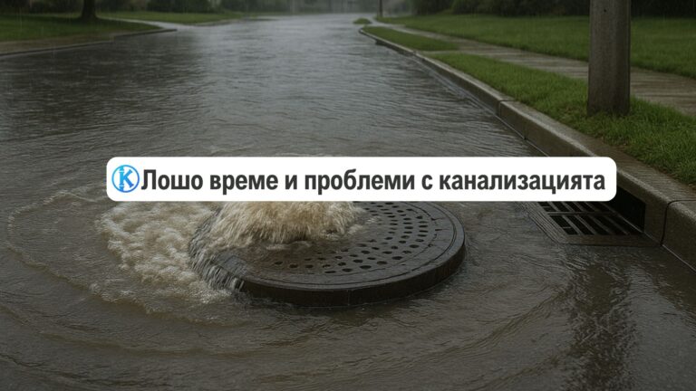лошо време и проблеми с канализацията
