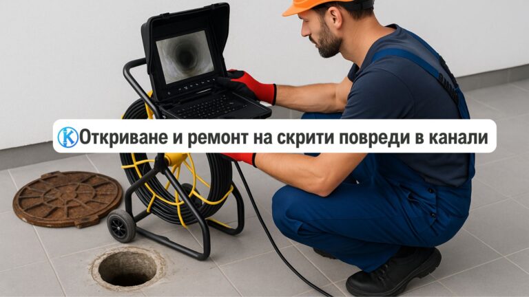 Откриване и ремонт на скрити повреди в канали