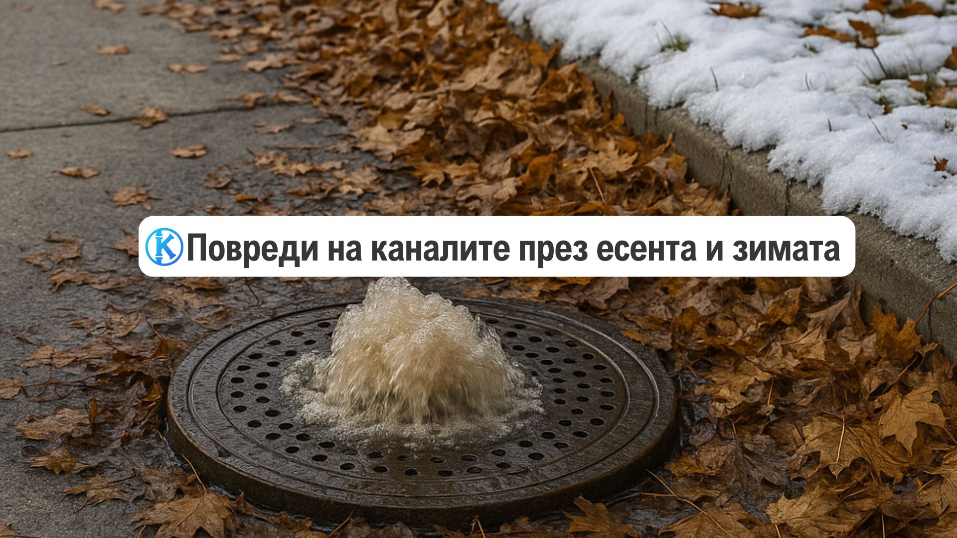 Повреди на каналите през есента и зимата