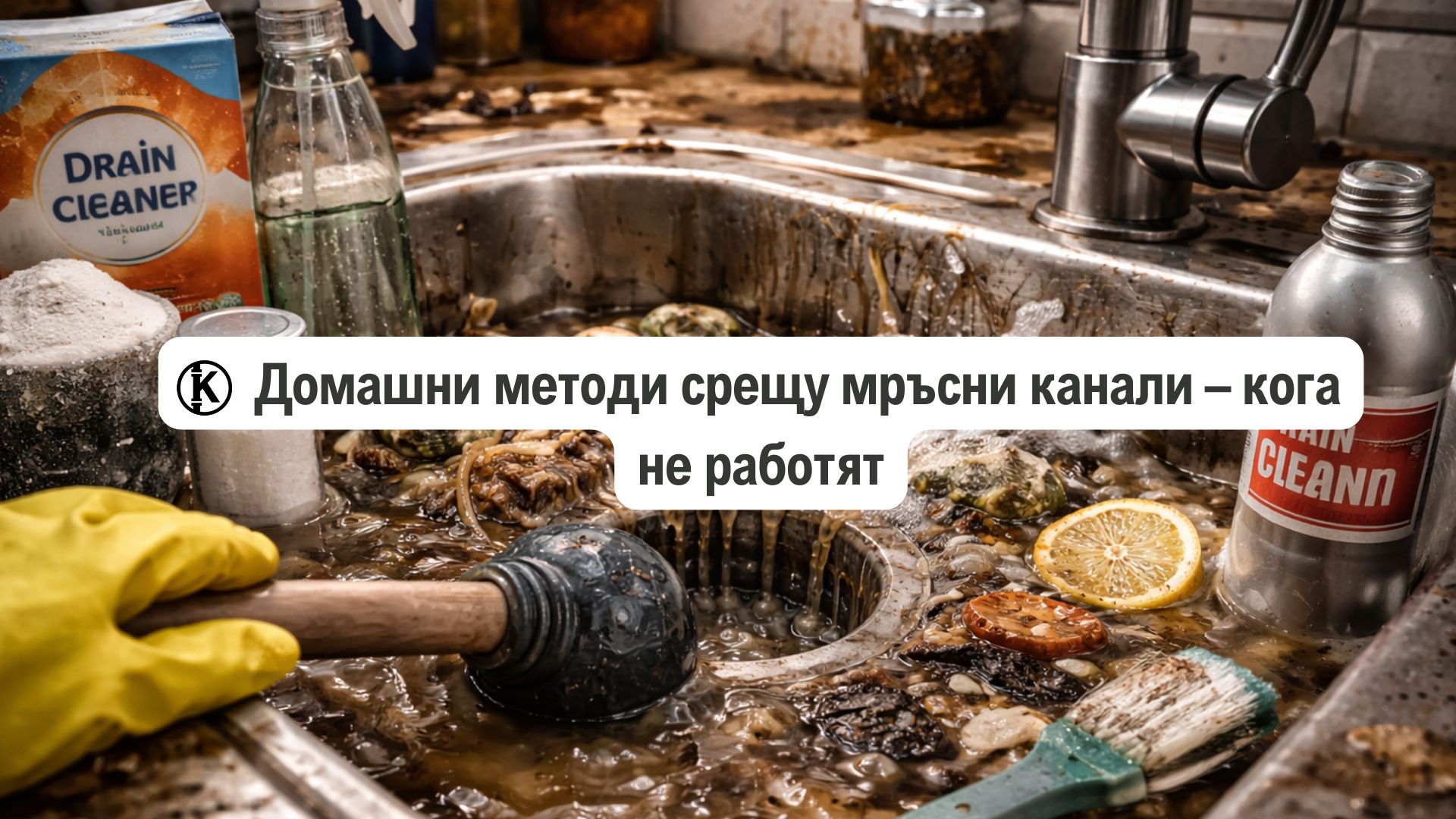 Домашни методи срещу мръсни канали – кога не работят