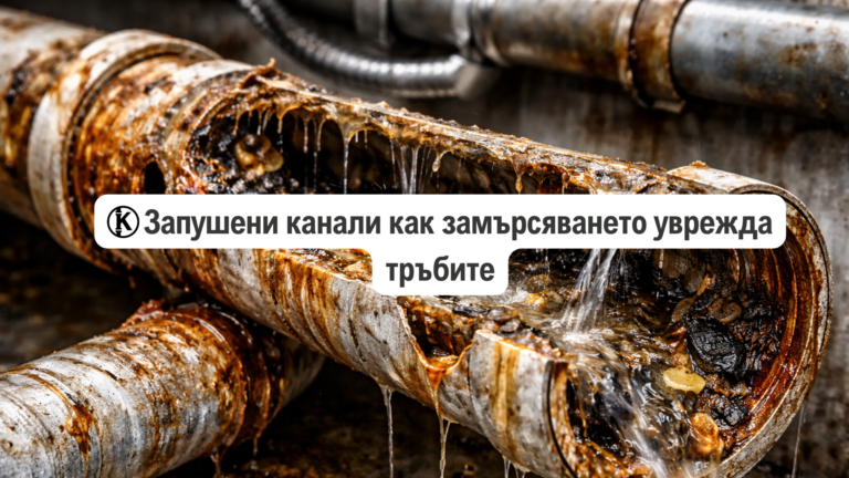 Запушени канали: как замърсяването уврежда тръбите