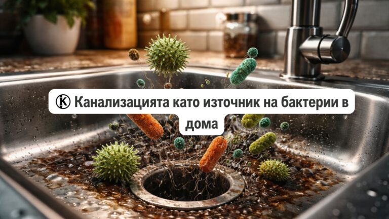 канализацията като източник на бактерии в дома