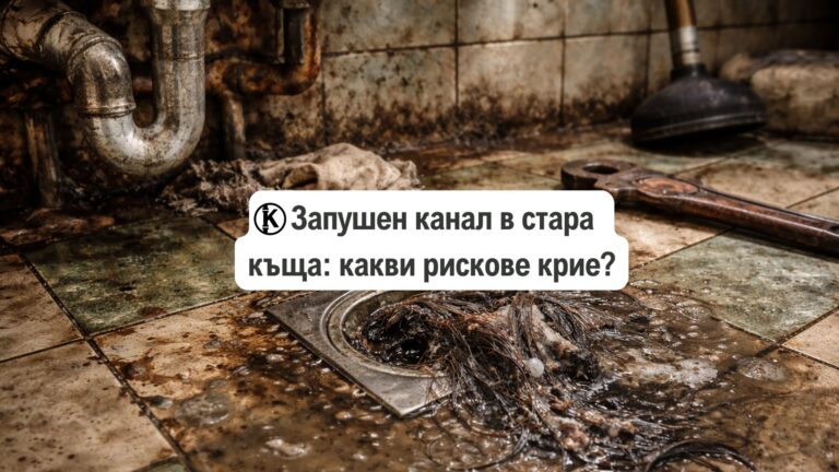 Запушен канал в стара къща: какви рискове крие