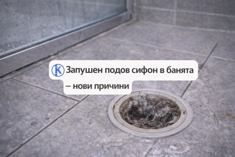 Запушен подов сифон в банята – нови причини