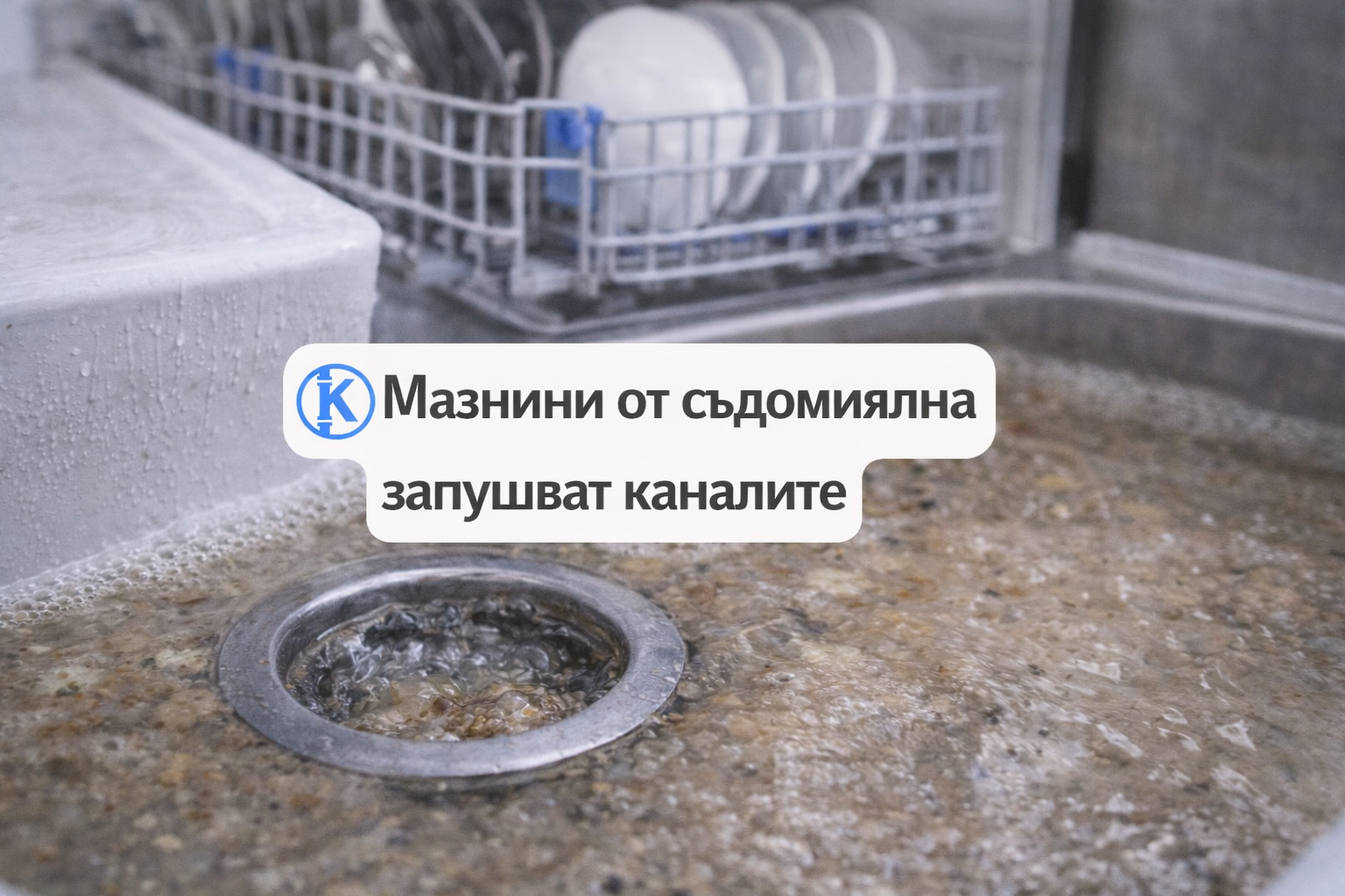 Мазнини от съдомиялна запушват каналите