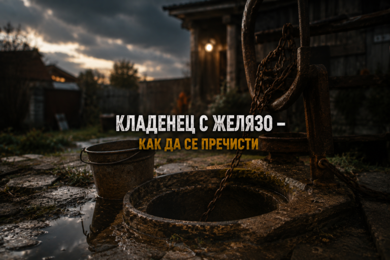Кладенец с желязо – как да се пречисти