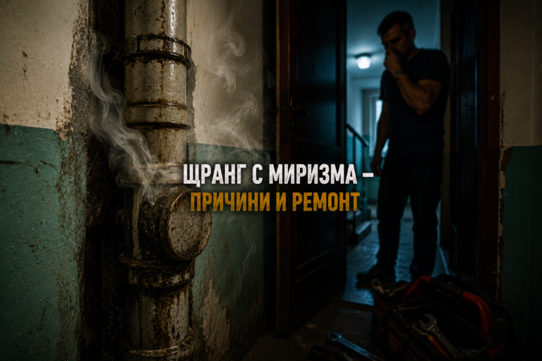 Щранг с миризма – причини и ремонт