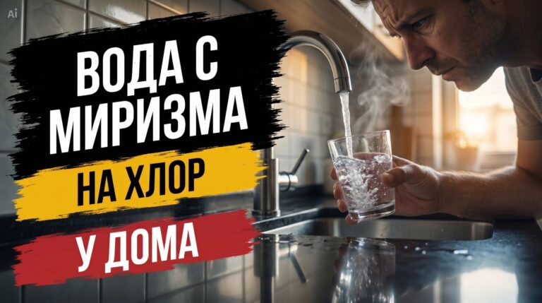 Вода с миризма на хлор у дома