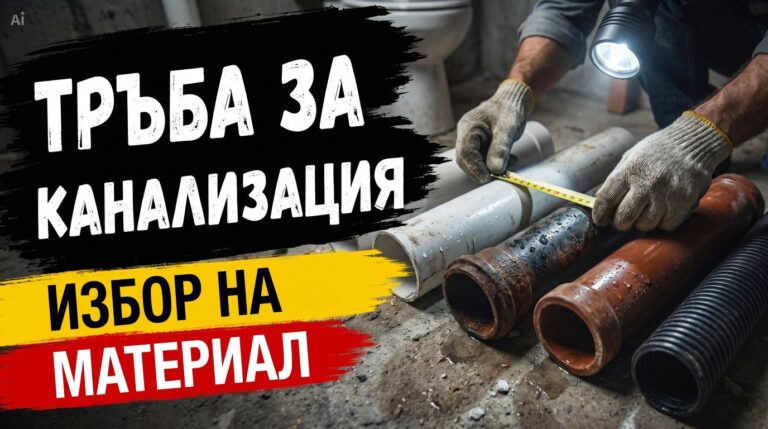 Тръба за канализация избор на материал