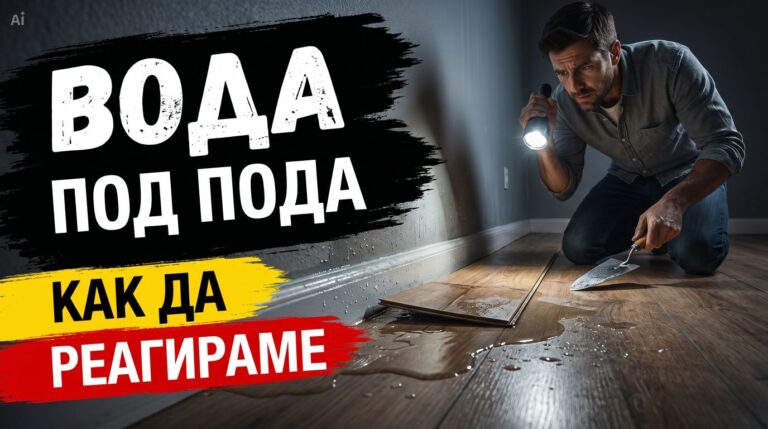Вода под пода – как да реагираме