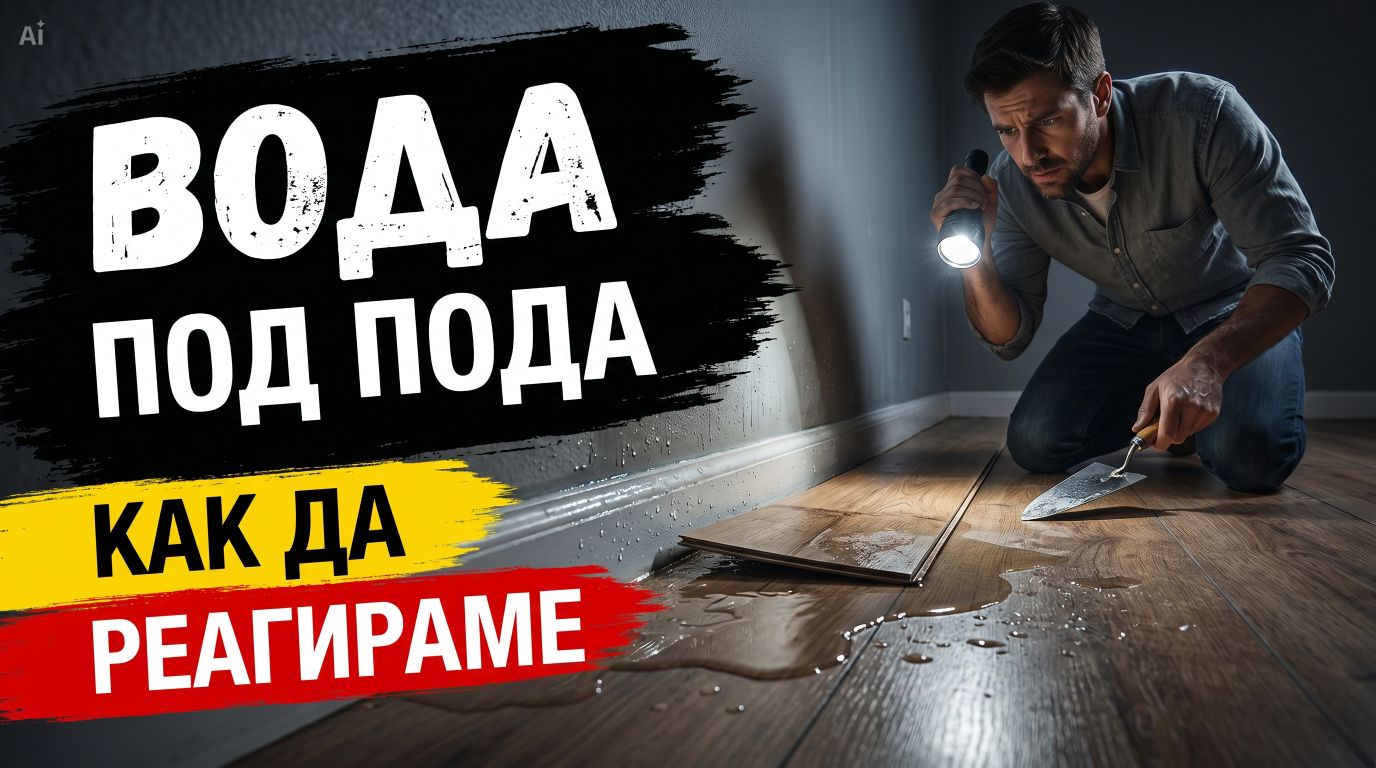 Вода под пода – как да реагираме