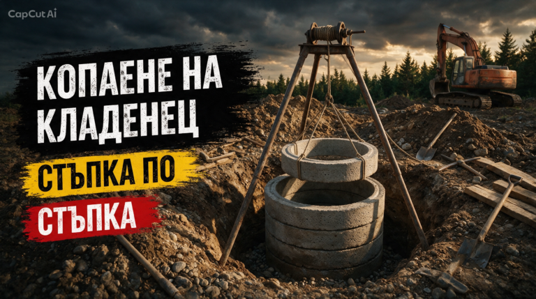 Копаене на кладенец стъпка по стъпка