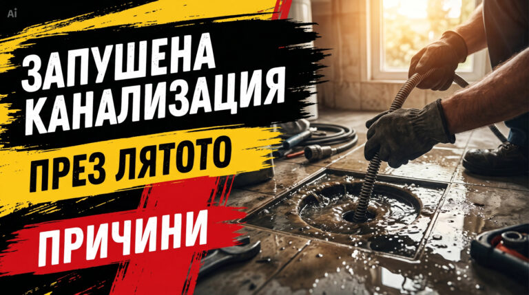 Запушена канализация през лятото – причини