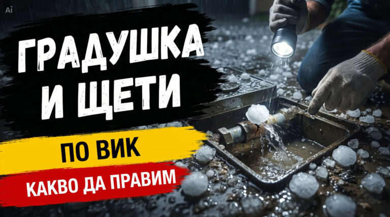 Градушка и щети по ВиК – какво да правим