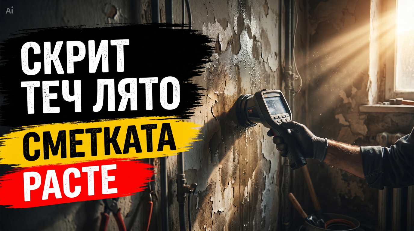 Скрит теч през лято – сметката расте