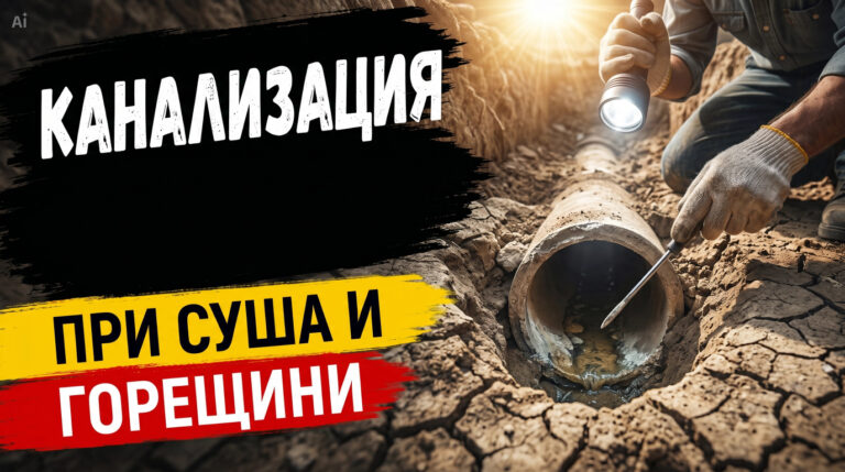 Канализация при суша и горещини