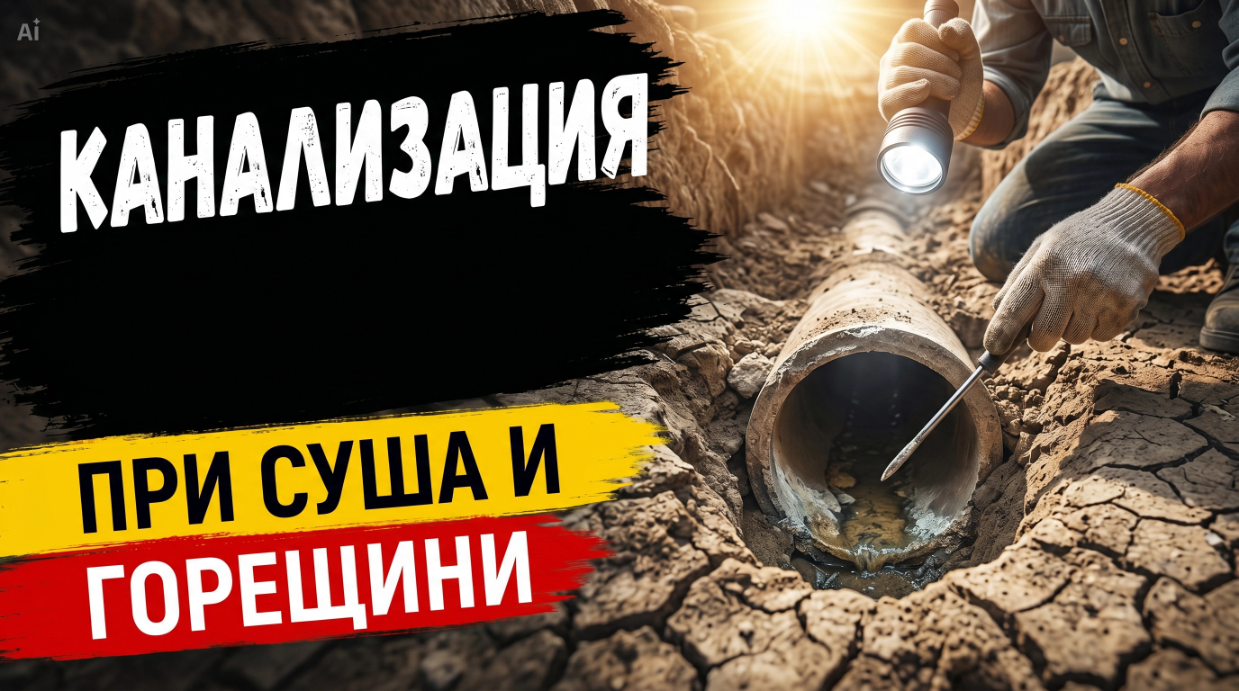 Канализация при суша и горещини