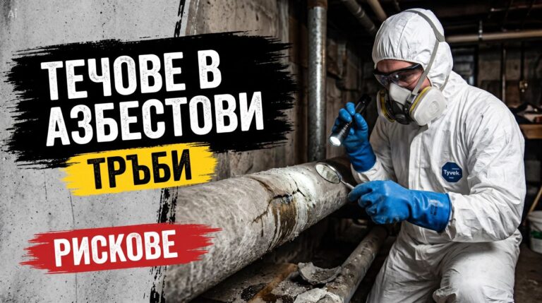 течове в азбестови тръби - решение